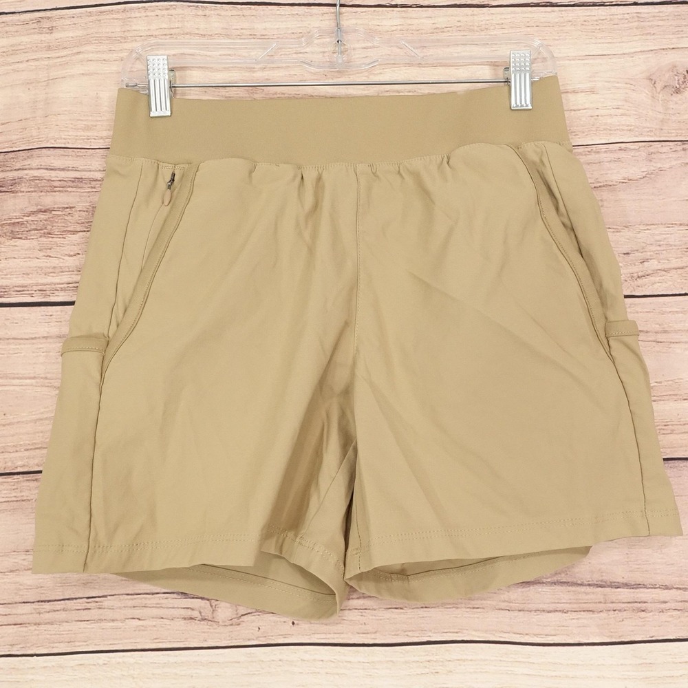 Columbia Utility Shorts Womens Size S Beige 28 Waist 5 Inseam Stretch Hiking